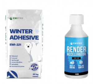 winter adhesive and render accelerator 